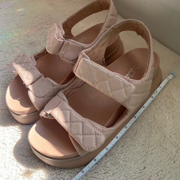 Two Strap Blush Pink Sandals | Size 9 - Picture 3 of 5